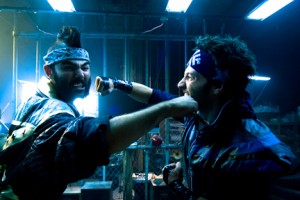 A scene from ``The FP.'' The FP opens Friday in Dallas