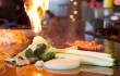 Veggies get grilled at Takara. Tony Robles