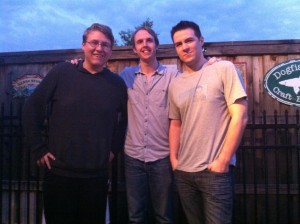 MUSIC Newbie Nolan Robertson (The Hendersons) joins the JJs — Jameson Cockerell (center) and Josh Townley — to keep the Rogues running.