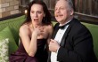 Meg MacCary and Bradley Campbell star as the titular gossips in Amphibian Stage Productions’ Mr. & Mrs. Fitch.