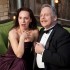 Meg MacCary and Bradley Campbell star as the titular gossips in Amphibian Stage Productions’ Mr. & Mrs. Fitch.