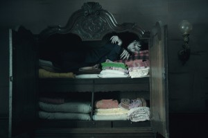 Johnny Depp finds a nice, quiet place to sleep in Dark Shadows.