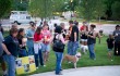 About 40 animal lovers and activists attended an April 28 rally against dog fighting. Brian Hutson