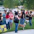 About 40 animal lovers and activists attended an April 28 rally against dog fighting. Brian Hutson