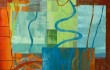 Though not patently obvious, Smith’s painting “Western Vistas” was inspired by mapmaking and naturalism.