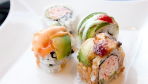 An assortment of scrumptious rolls awaits you at Ninja’s sushi buffet. Chase Martinez