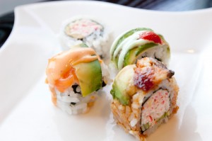 An assortment of scrumptious rolls awaits you at Ninja’s sushi buffet. Chase Martinez