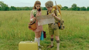 Kara Hayward and Jared Gilman find their way through the wilderness to Moonrise Kingdom.