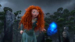 Merida encounters a will-o’-the-wisp that leads her to her fate in Brave.