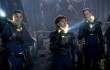 Logan Marshall-Green, Noomi Rapace, and Michael Fassbender puzzle out the meaning of an alien civilization's artifacts in "Prometheus."