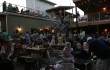 The Cap Bar was packed throughout the day, even in the heat of the early afternoon.