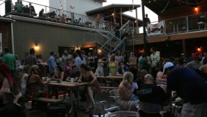 The Cap Bar was packed throughout the day, even in the heat of the early afternoon.