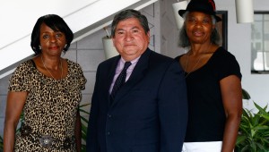 Left to right, Nelder Stewart, Raul Duran, and Carolyn Turner say their former boss set out to discredit them. Sarah Angle