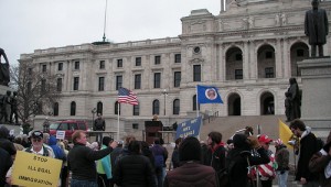 Tea party protest in Washington last year.