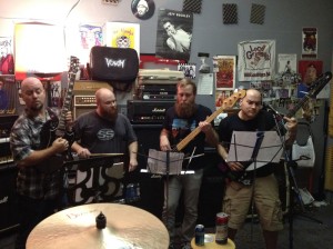 MUSIC In the key of crushed skulls, please. The Vorvon fellas — (left to right) Sharp, Liberio, Steward, and Wells — are trained in the classic art of melting faces. Anthony Mariani