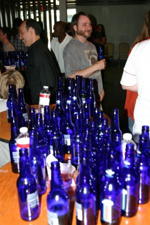 beer bottles BUD LIGHT PLATINUM WAS THE DRINK OF CHOICE LAST NIGHT AT THE FORT WORTH WEEKLY MUSIC AWARDS PRESENTATION.
