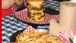 Chubby's challenge burger. Courtesy Chubby's Facebook