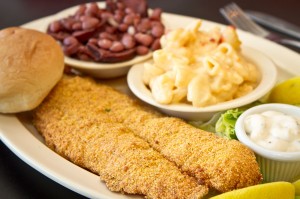 EATS Toni’s fried catfish is heaven on a plate. Tony Robles