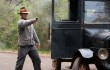 Tom Hardy takes aim in the climactic shootout in Lawless.