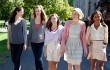 Analeigh Tipton, Caitlin Fitzgerald, Carrie MacLemore, Greta Gerwig, and Megalyn Echikunwoke are "Damsels in Distress".