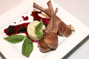 EATS The Australian lamb chops with risotto and blueberry chutney are popular at The Wild Mushroom. Lee Chastain