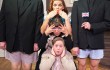 Sherry Hopkins (top), Hannah McKinney, and Becca Shivers (bottom) star in Circle’s production of the 1944 British farce See How They Run.