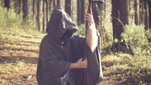 THIS SHAMAN WAS SPOTTED IN A SEATTLE FOREST YESTERDAY AFTERNOON, WAVING A CHICKEN BONE OVER A VOODOO DOLL THAT LOOKED A LOT LIKE TONY ROMO.