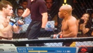 MIXED MARTIAL ARTS CHAMPION ANDERSON SILVA (right) MIGHT BE COMING TO IRVING ... ER ... DALLAS ... ER ... ARLINGTON. (photo by Shawn M. Smith)