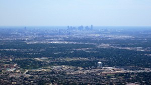 An aerial shot of the Metroplex during the drought. COURTESY OF LA CITTA VITA.