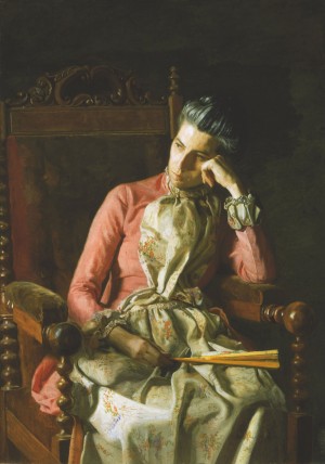 BIGTICKET Thomas Eakins’ “Miss Amelia Van Buren” at Amon Carter. ca. 1891, oil on canvas, The Phillips Collection
