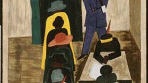 Jacob Lawrence’s Panel No. 59 will be the topic of discussion, Tue.