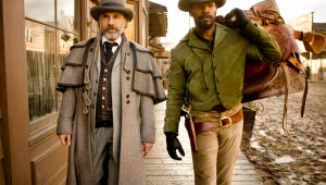 Christoph Waltz and Jamie Foxx ride the wild South in Django Unchained.