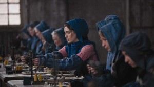 Anne Hathaway (center) and other seamstresses find work in "Les Misérables."