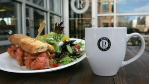 Ryan’s has a smoked salmon sammy and house salad — and a cup of Joe — wih your name on it. Or, at least, their name. Lee Chastain