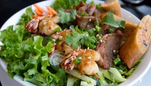 BFF mixes French/Vietnamese, sushi, and some Korean and Thai — the menu might actually be too big. Tony Robles