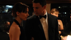 Rooney Mara tries to keep it together at a ritzy party with Channing Tatum in Side Effects.