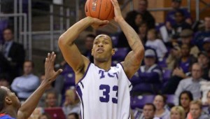 The TCU vs Kansas game tips off at 8pm at Daniel-Meyer Coliseum.
