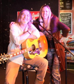 earl and allison EARL MUSICK AND ALLISON BALSON AT A RECENT "MUSIC SCENE LIVE" SHOW AT THE THIRSTY ARMADILLO (photo courtesy of Allison & Stone)