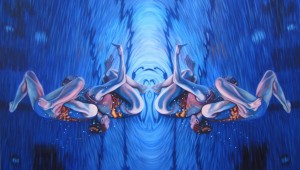 Devon Nowlin’s “Swimmers Submerged” is emblematic of her affinity for life’s peripheries.