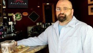 Tribeca owner Sage Sakiri serves up smoked foie gras with a grape and apple salad. Lee Chastain