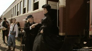 Shroud_capture_4 Nicole Leigh Jones steps off a train in this Grapevine-filmed scene in "Shroud."