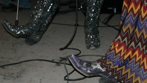 GREEN LIGHT PISTOL'S WOMANLY FOOTWEAR (all photos on this post by Jeff Prince)