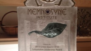 THE AWARD (photo courtesy of Friends of Tandy Hills Natural Area).