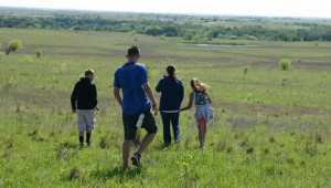 Local youth get an introduction to a prairie. Jeff Prince