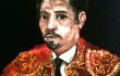 Sierra Velazquez' "Self-portrait" is one of nearly two dozen original velvet paintings by local artists that will be up for auction at Bill Campbell's in May.