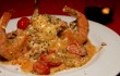 The Flame takes on shrimp scampi — lookin’ good. Lee Chastain