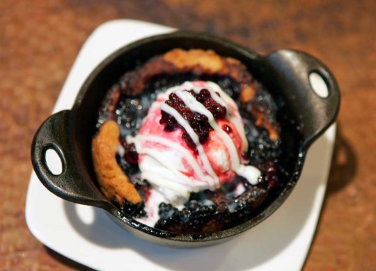 #div5 As this blackberry cobbler indicates, dessert at Copper Creek is a hit. Lee Chastain