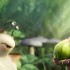 A shrunken M.K. comes eyeball to eyeball with a talking slug in "Epic."