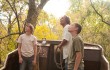 Tye Sheridan, Matthew McConaughey, and Jacob Lofland are up a tree (in a boat) in Mud.