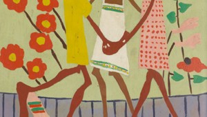“Ring Around the Rosey” is one of several Johnsons on exhibit now at The Arlington Museum of Art.